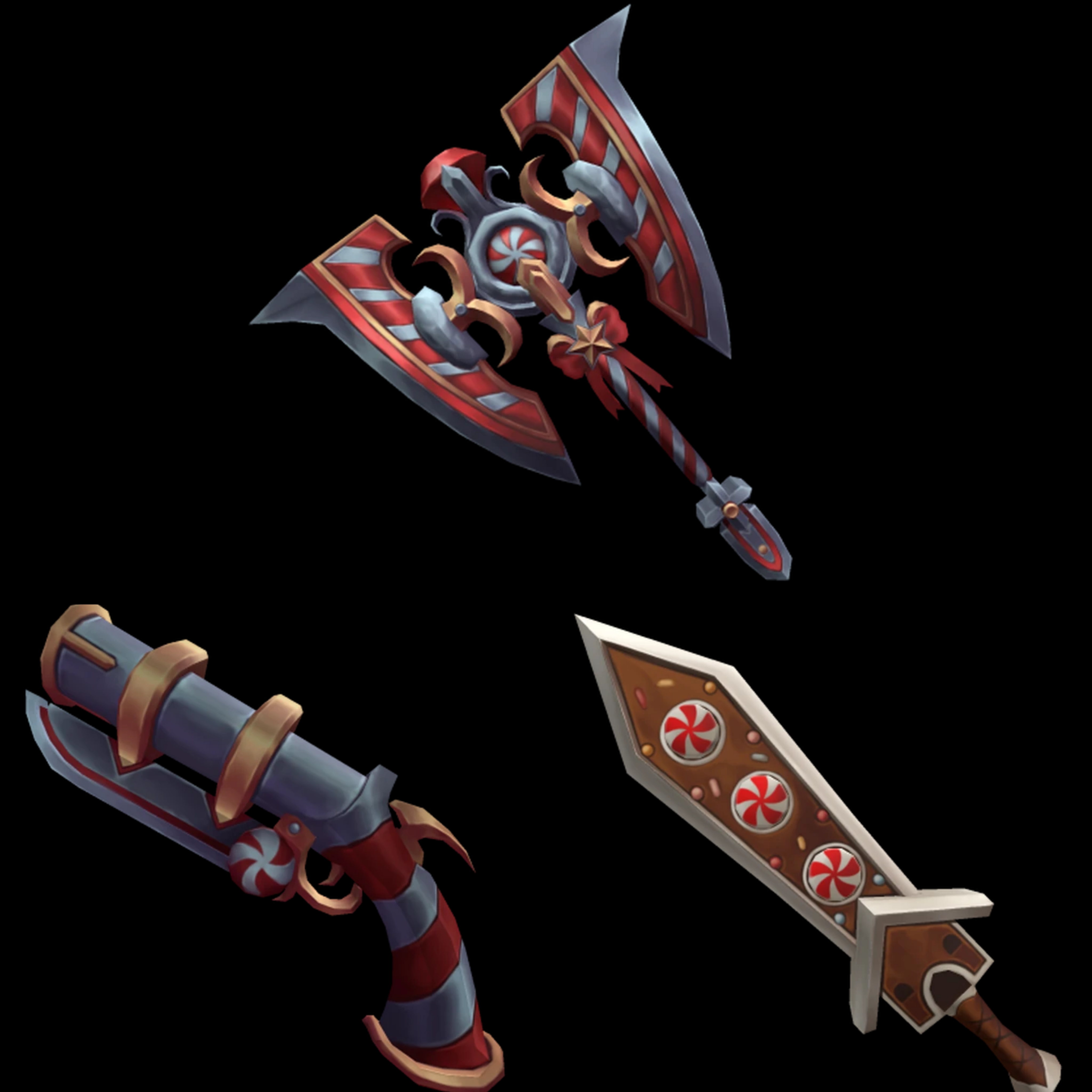 ⚡ SWIRLY SET ⚡ BLADE+AXE+GUN ⚡ INSTANT DELIVERY 🚚