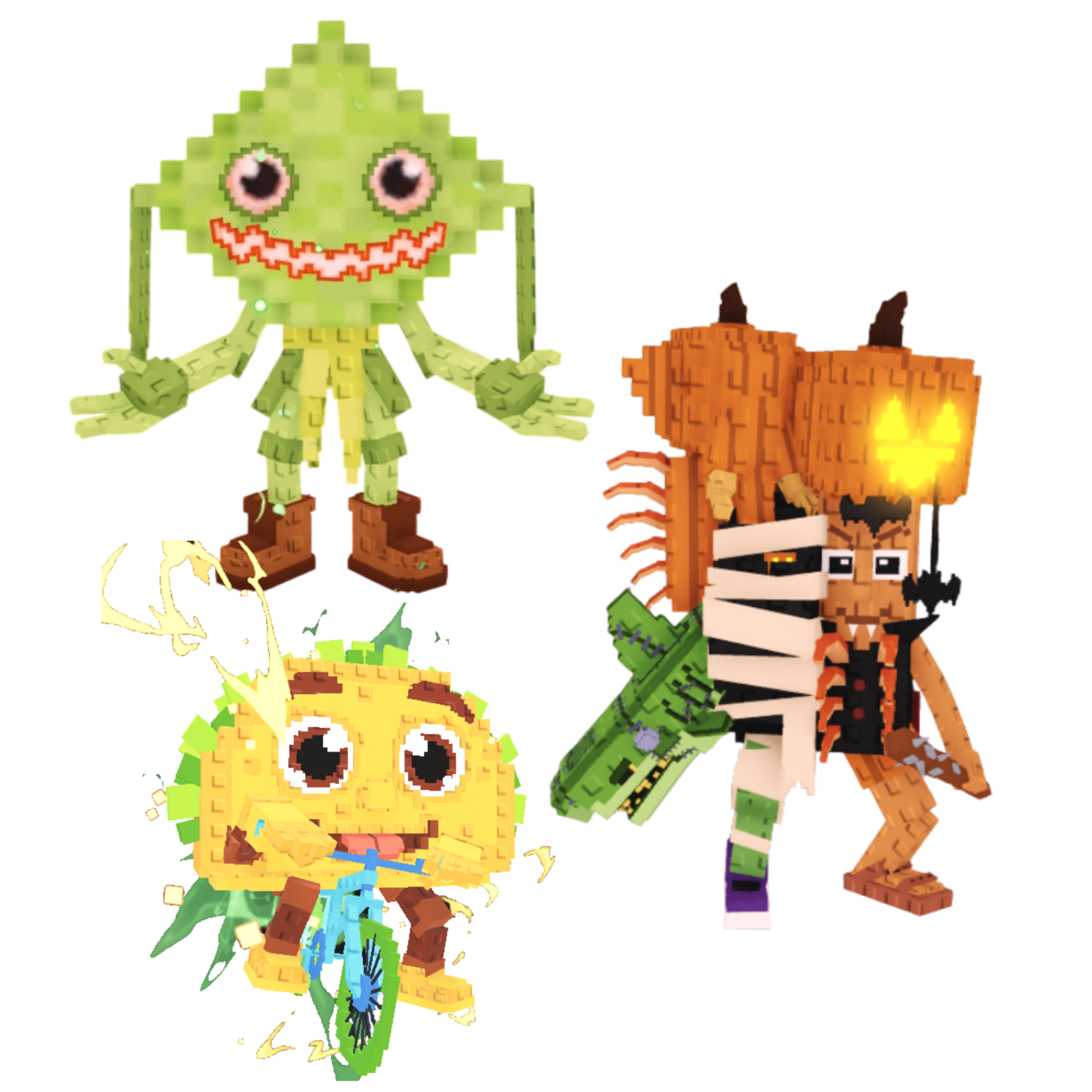 [BUNDLE] - 🧰 1x Ketupat Kepat 🧰 1x Tacorita Bicicleta 🧰 1x La Spooky Combinasion