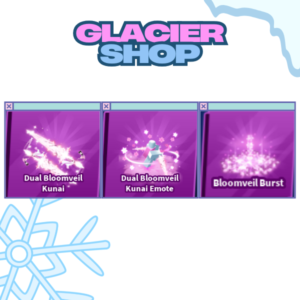 Dual Bloomveil Kunai + Explosion + Emote ( Limited Set )