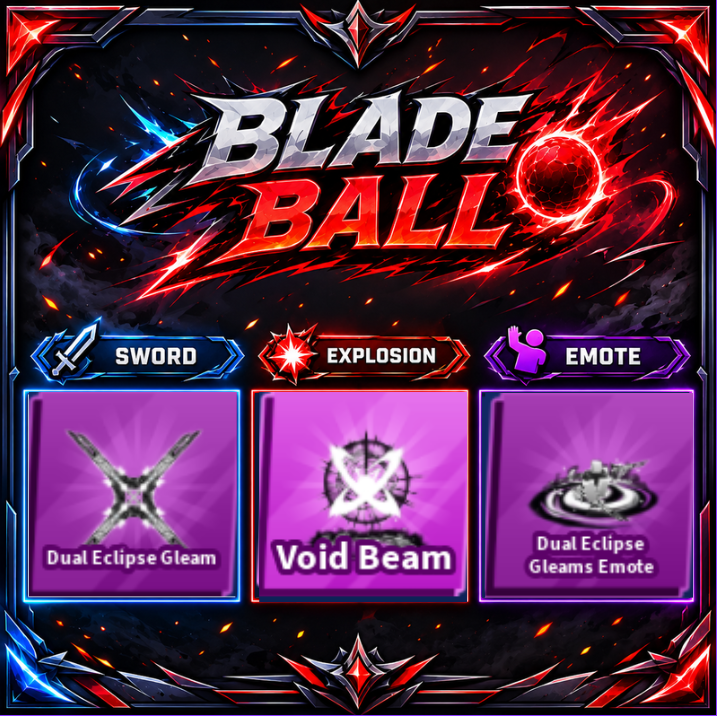 [ Limited Set ] Dual Eclipse Gleam + Explosion + Emote | FAST DELIVERY✅