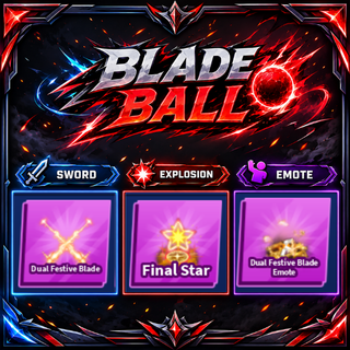 [ Limited Set ] Dual Festive Blade + Explosion + Emote | FAST DELIVERY✅