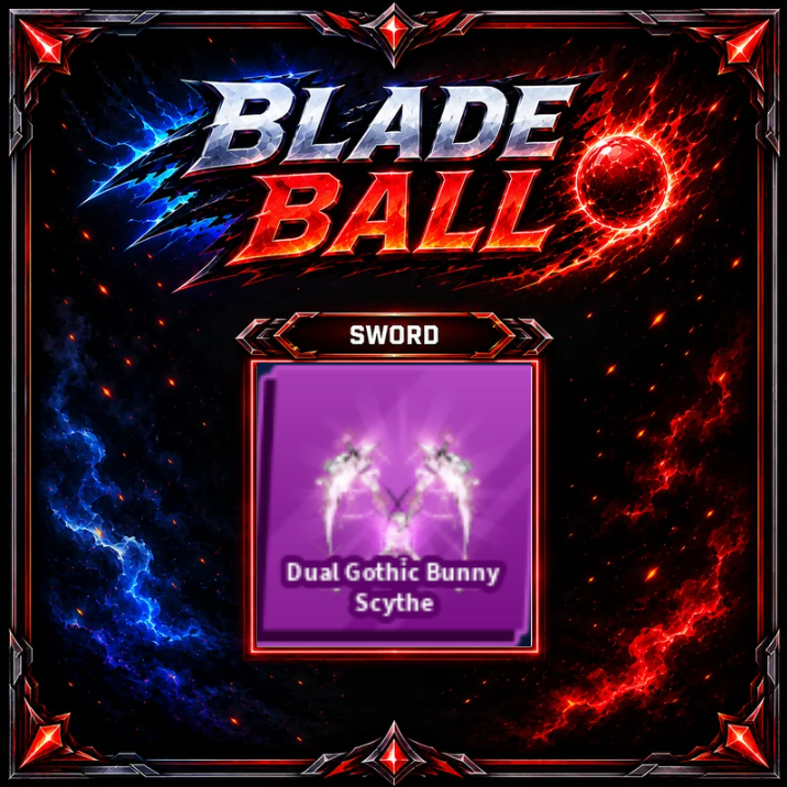 [ Limited Sword ] Dual Gothic Bunny Scythe | FAST DELIVERY✅