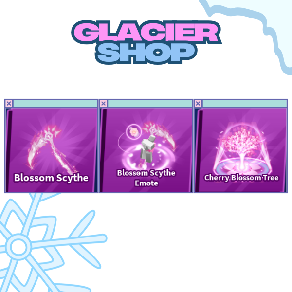Blossom Scythe + Explosion + Emote ( Limited Set )