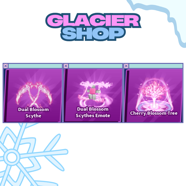 Dual Blossom Scythe + Explosion + Emote ( Limited Set )