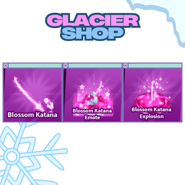 Blossom Katana + Explosion + Emote ( Limited Set )
