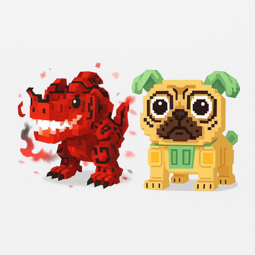 💥 [BUNDLE] - 🐶 1x Los Puggies 🔥 + 😈 1x Eviledon ⚡ | Steal a Brainrot ✅