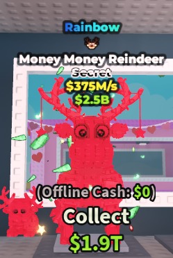 FAST RESPONSE | Rainbow Money Money Reindeer $375M/s ( Deer Trait ) | 1000% SAFE 🔒 #3260
