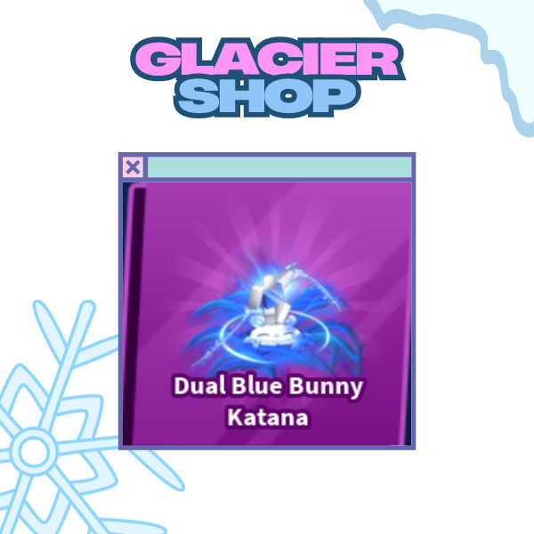Dual Blue Bunny Katana Emote ( Limited )