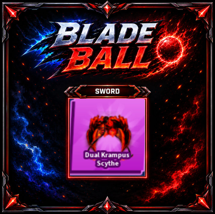 [ Limited Sword ] Dual Krampus Scythe | FAST DELIVERY✅