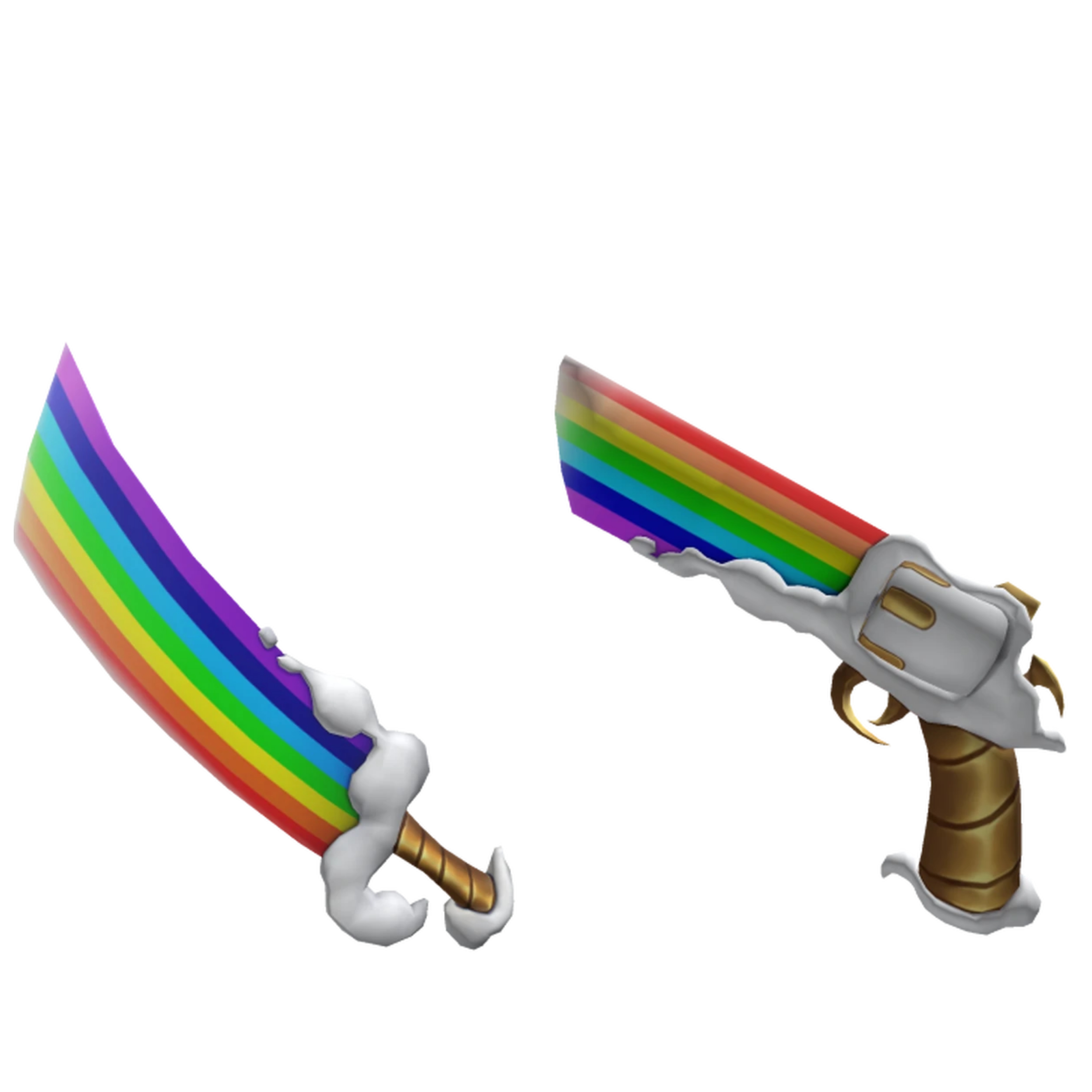 🌈 RAINBOW SET 🌈 GUN+KNIFE GODLY 🌈 INSTANT DELIVERY 🚚