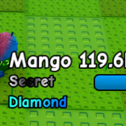 🥭1x Diamond Mango 119.6k DMG 119.6k DPS 1.3 KG🥭