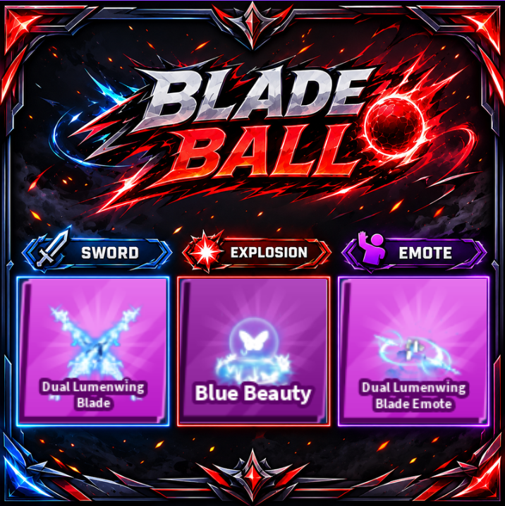 [ Limited Set ] Dual Lumenwing Blade + Explosion + Emote | FAST DELIVERY✅