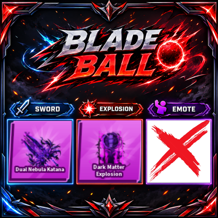 [ Limited Set ] Dual Nebula Katana + Explosion | FAST DELIVERY✅