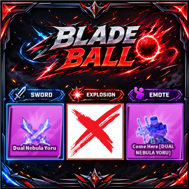 [ Limited Set ] Dual Nebula Yoru + Emote | FAST DELIVERY✅