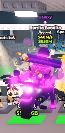 [ Secret ] Galaxy Burrito Bandito With Bubblegum Trait 40M/Sec | Ready Unit✅ | INSTANT DELIVERY✅