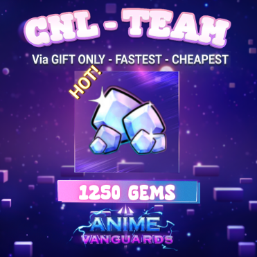 Anime Vanguards > 1250 Gems