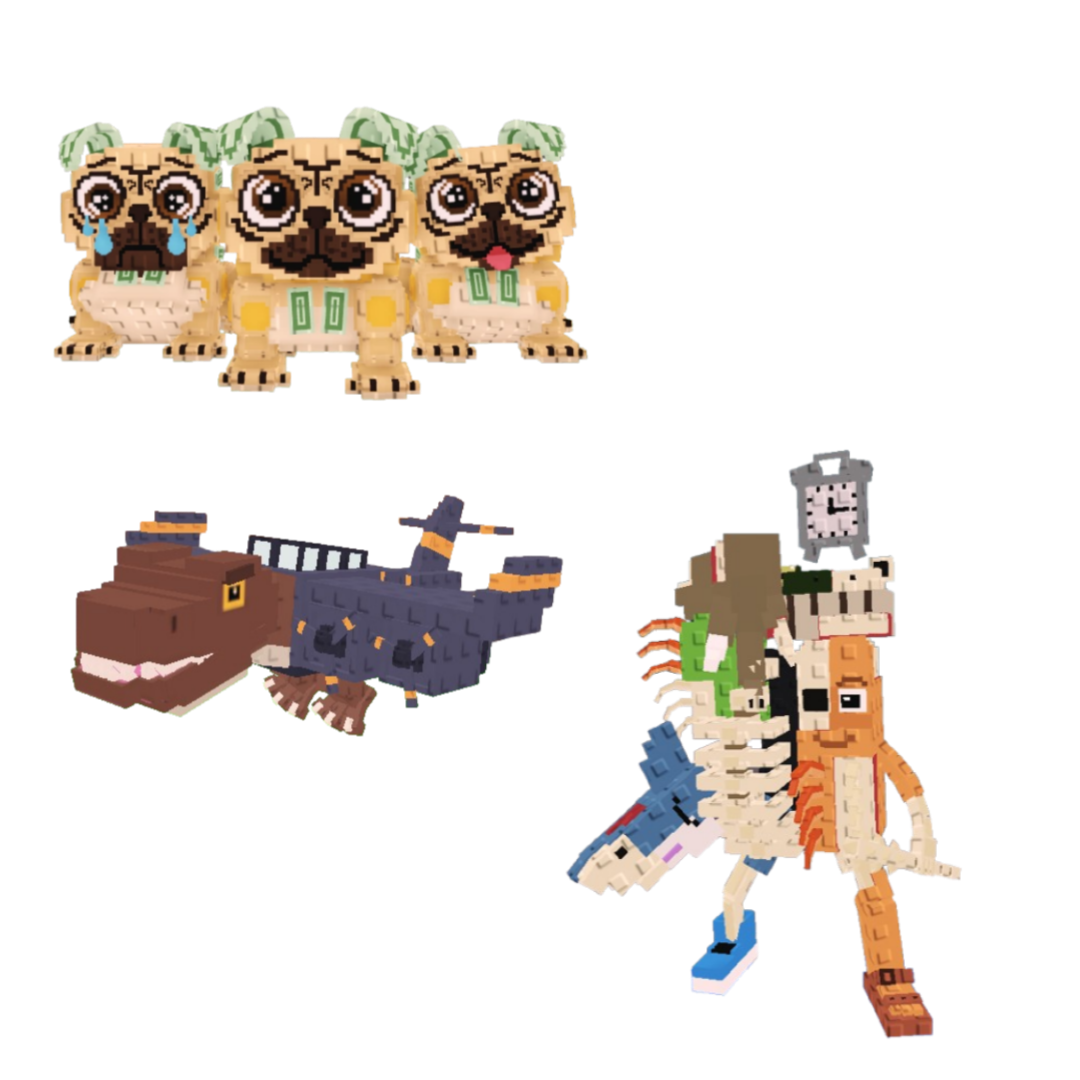 [BUNDLE] - 😁 1x Los Puggies 😁 1x Nuclearo Dinossauro 😁 1x La Extinct Grande