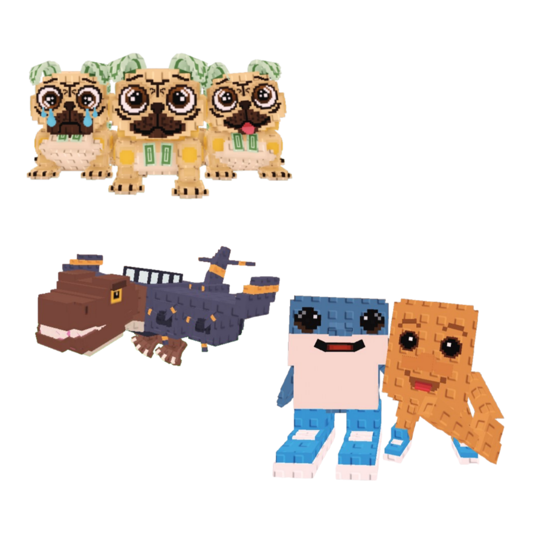 [BUNDLE] - 🤣 1x Los Puggies 🤣 1x Nuclearo Dinossauro 🤣 1x Los Bros