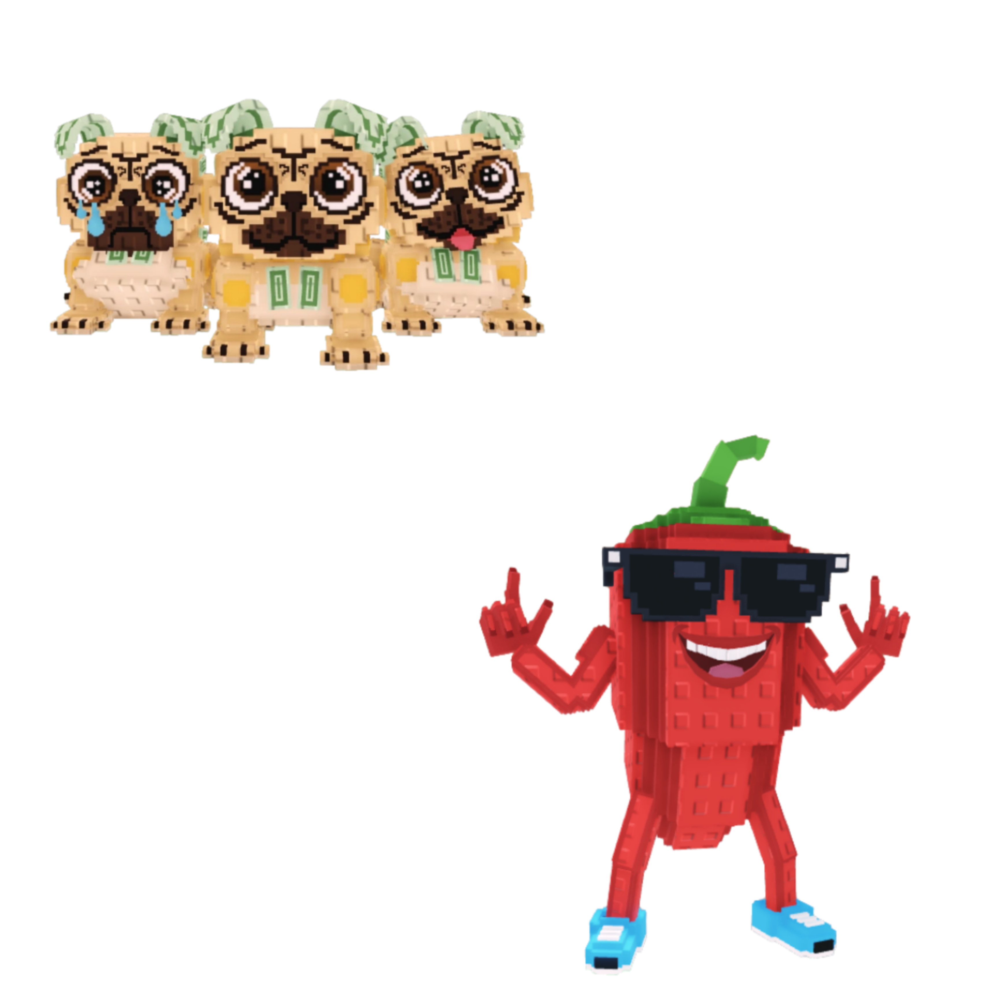 [BUNDLE] - 🗨️ 1x Los Puggies 🗨️ 1x Chilli Chil