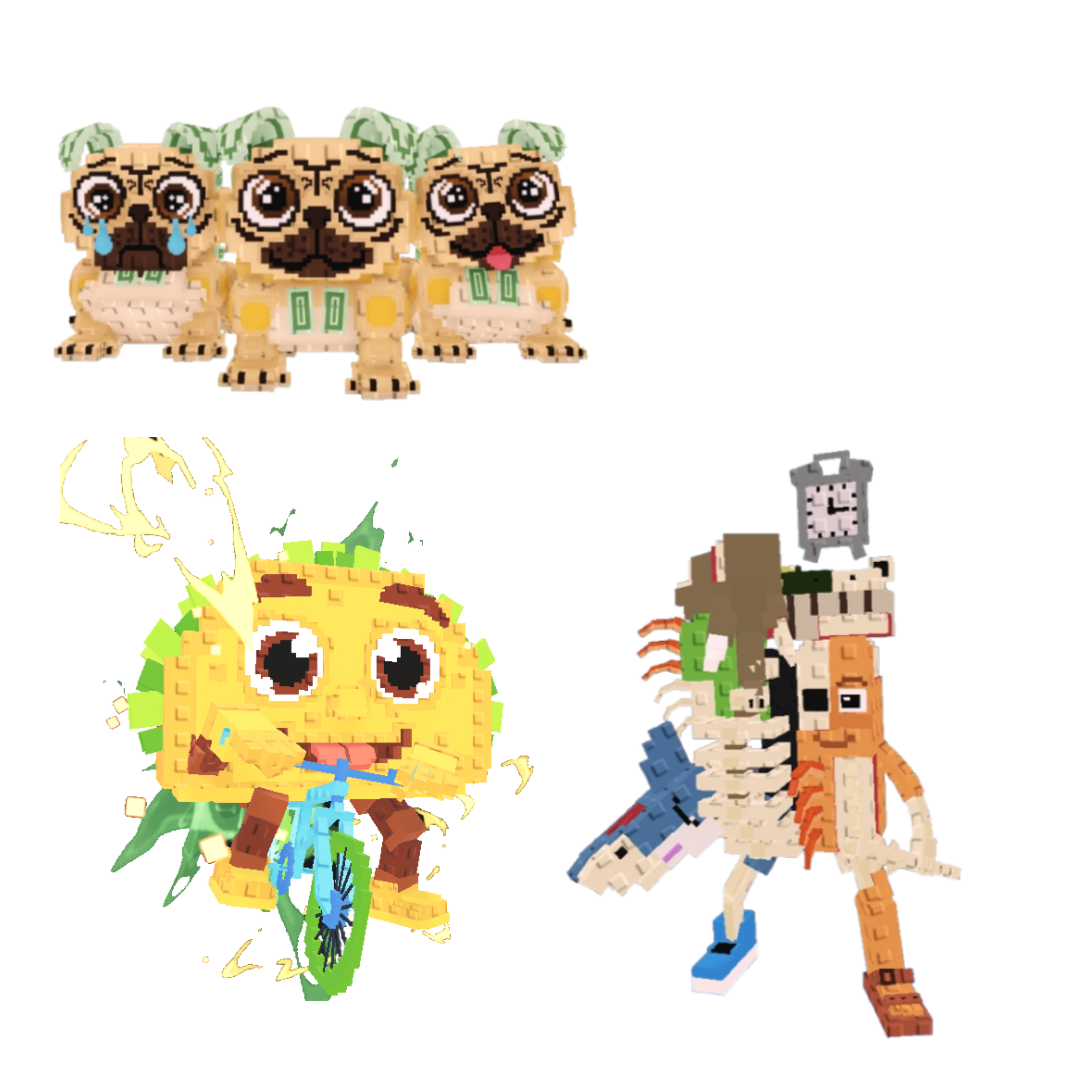 [BUNDLE] - 😊 1x Los Puggies 😊 1x Tacorita Bicicleta 😊 1x La Extinct Grande