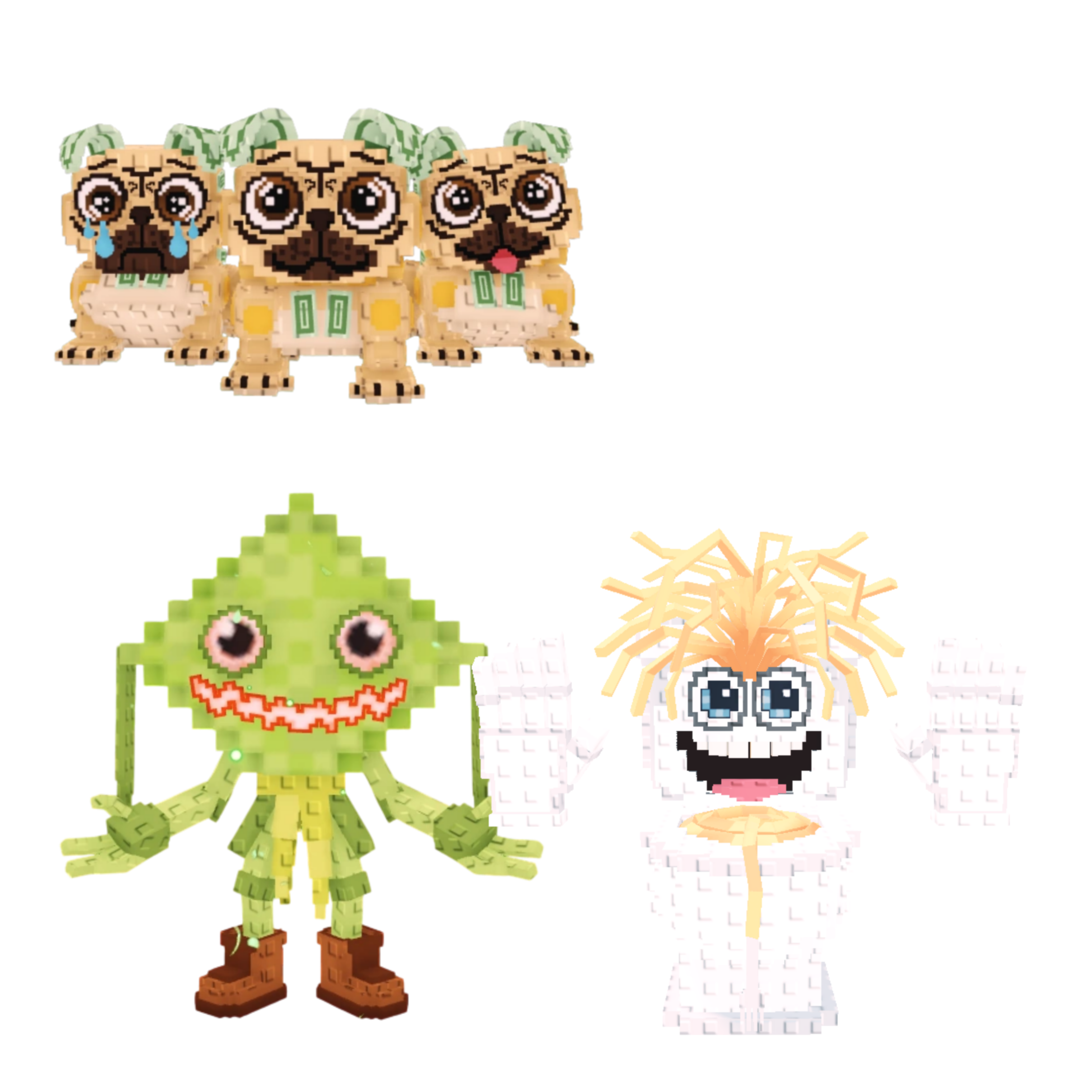 [BUNDLE] - 💤 1x Los Puggies 💤 1x Ketupat Kepat 💤 1x Spaghetti Tualetti