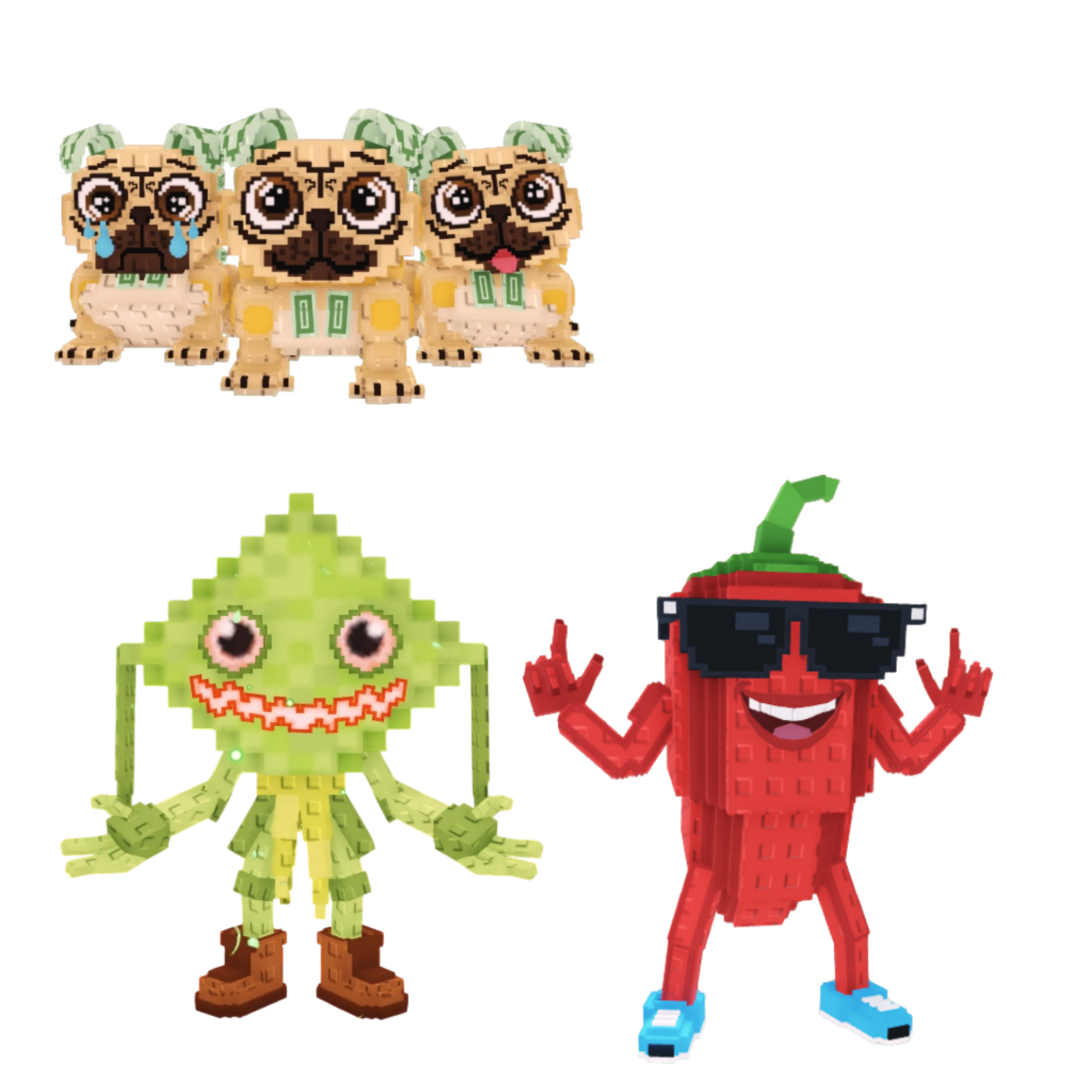 [BUNDLE] - 🤑 1x Los Puggies 🤑 1x Ketupat Kepat 🤑 1x Chillin Chili