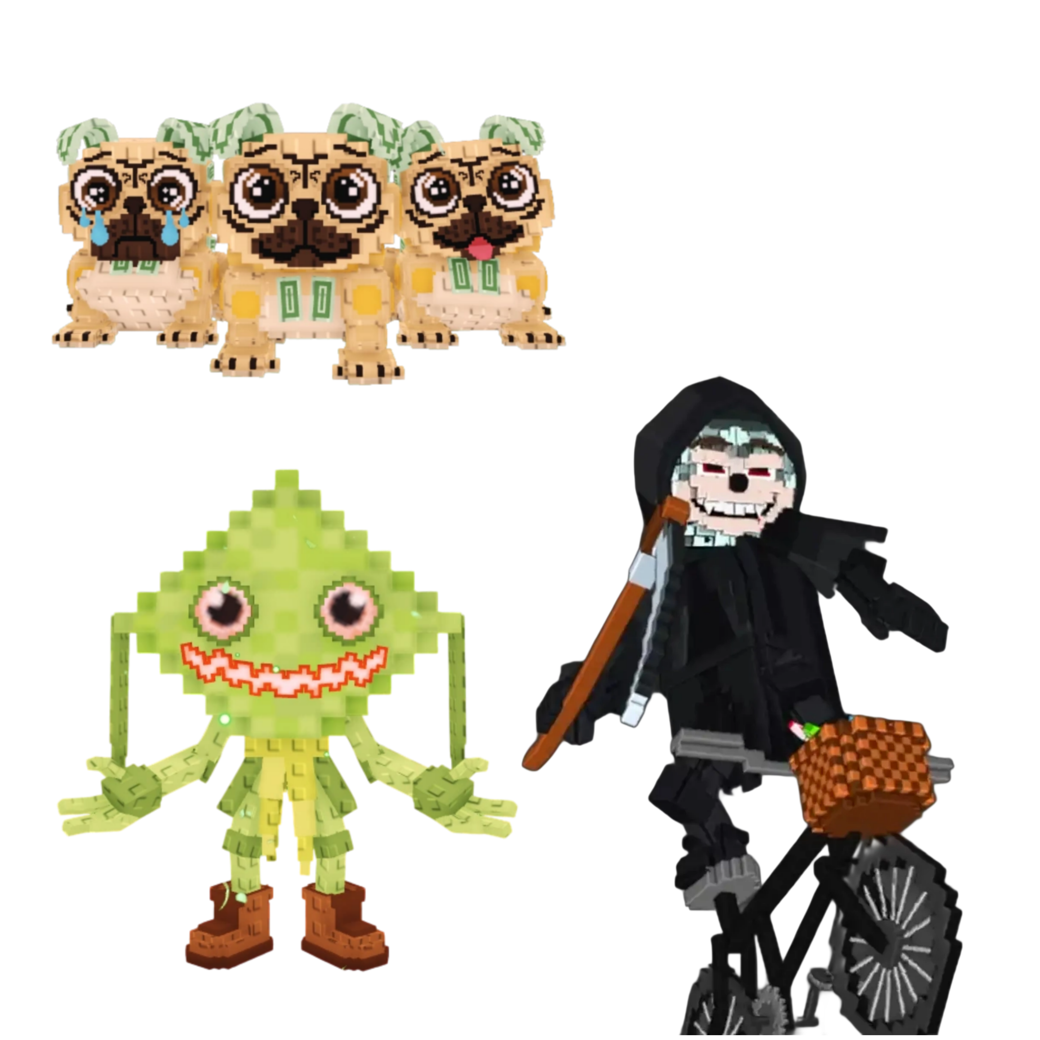 [BUNDLE] - 🤫 1x Los Puggies 🤫 1x Ketupat Kepat 🤫 1x Mieteteira Bicicleteira