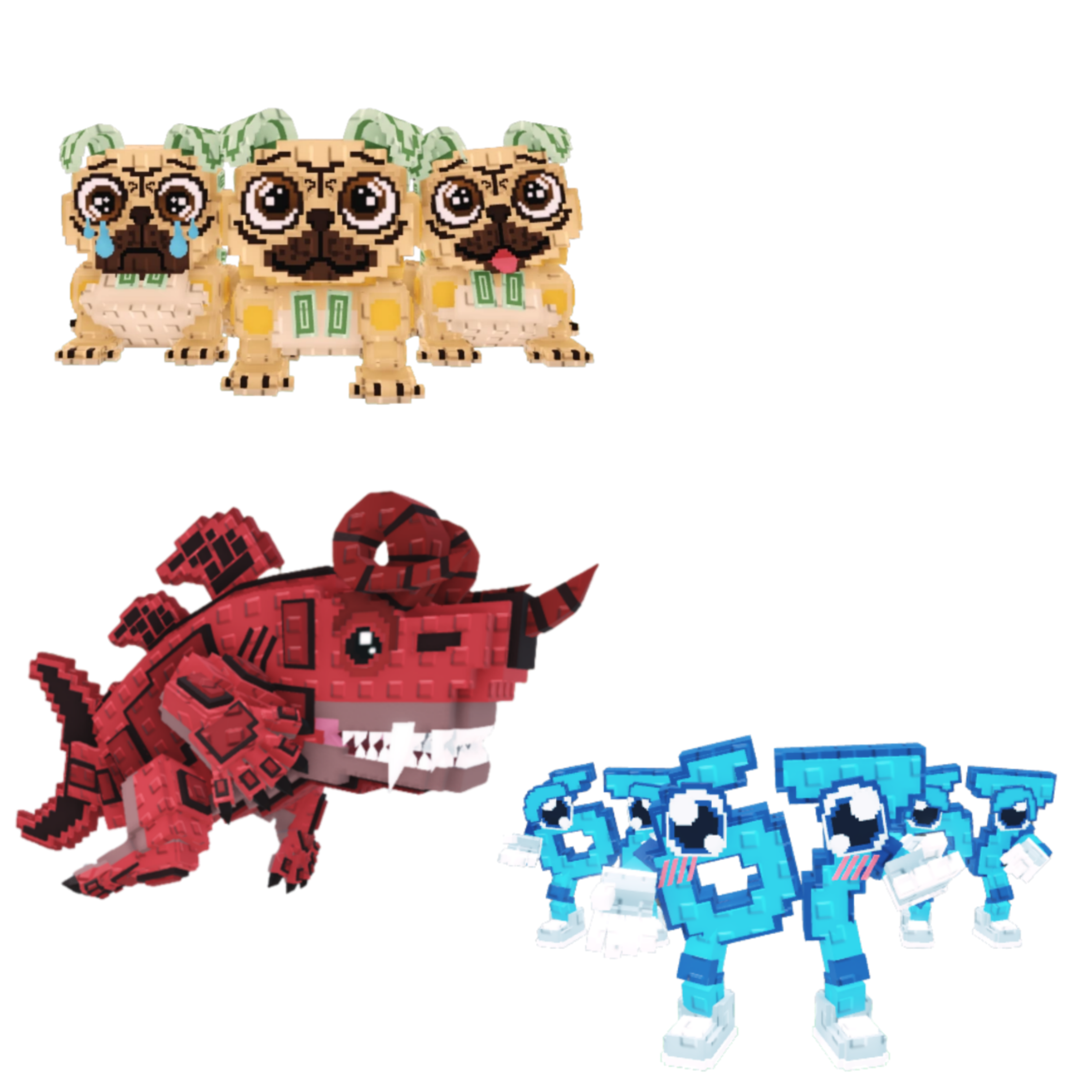 [BUNDLE] - 🤨 1x Los Puggies 🤨 1x Eviledon 🤨 1x Los 67 (Six Seven)
