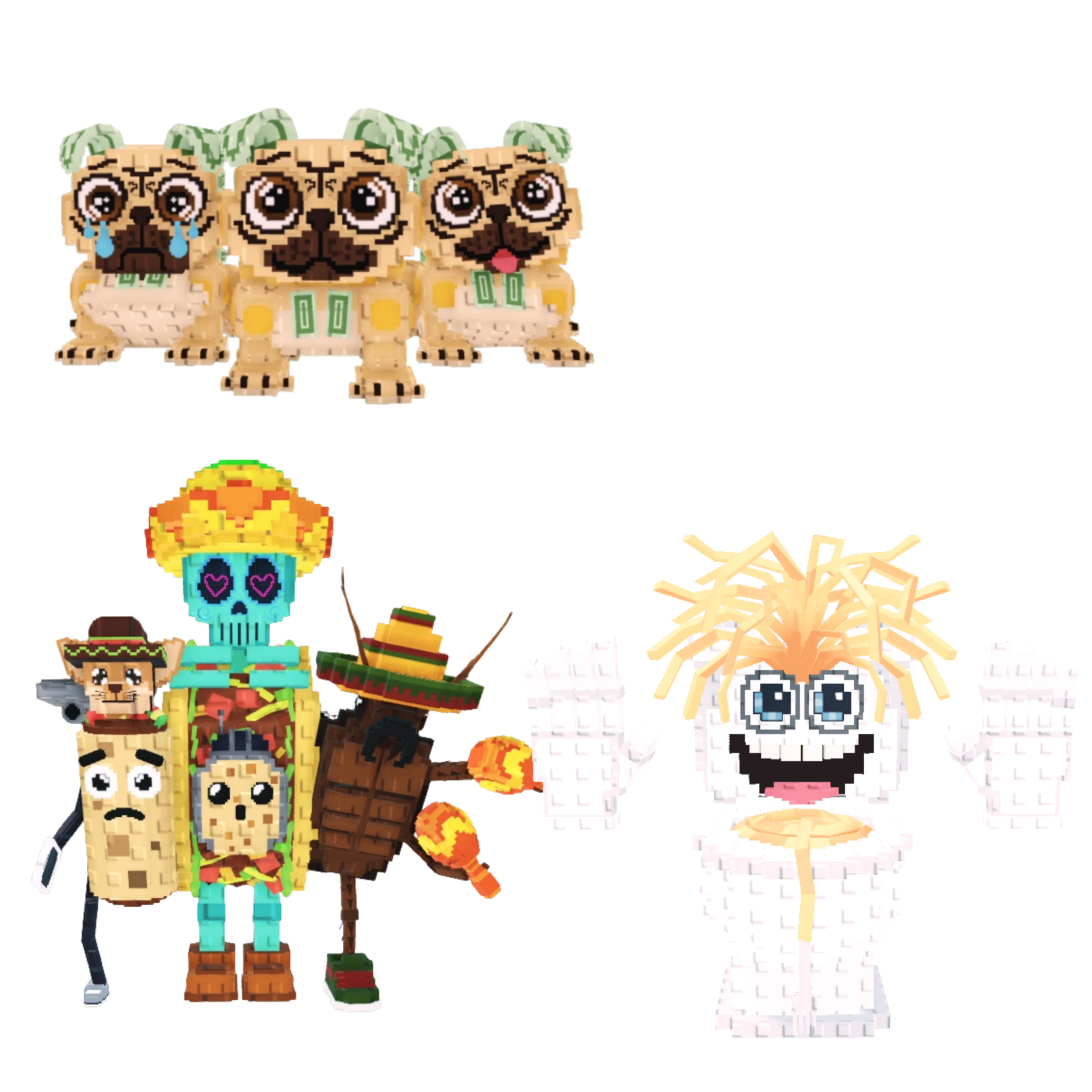 [BUNDLE] - 🍈 1x Los Puggies 🍈 1x Spaghetti Tualetti 🍈 1x La Taco Combinasion