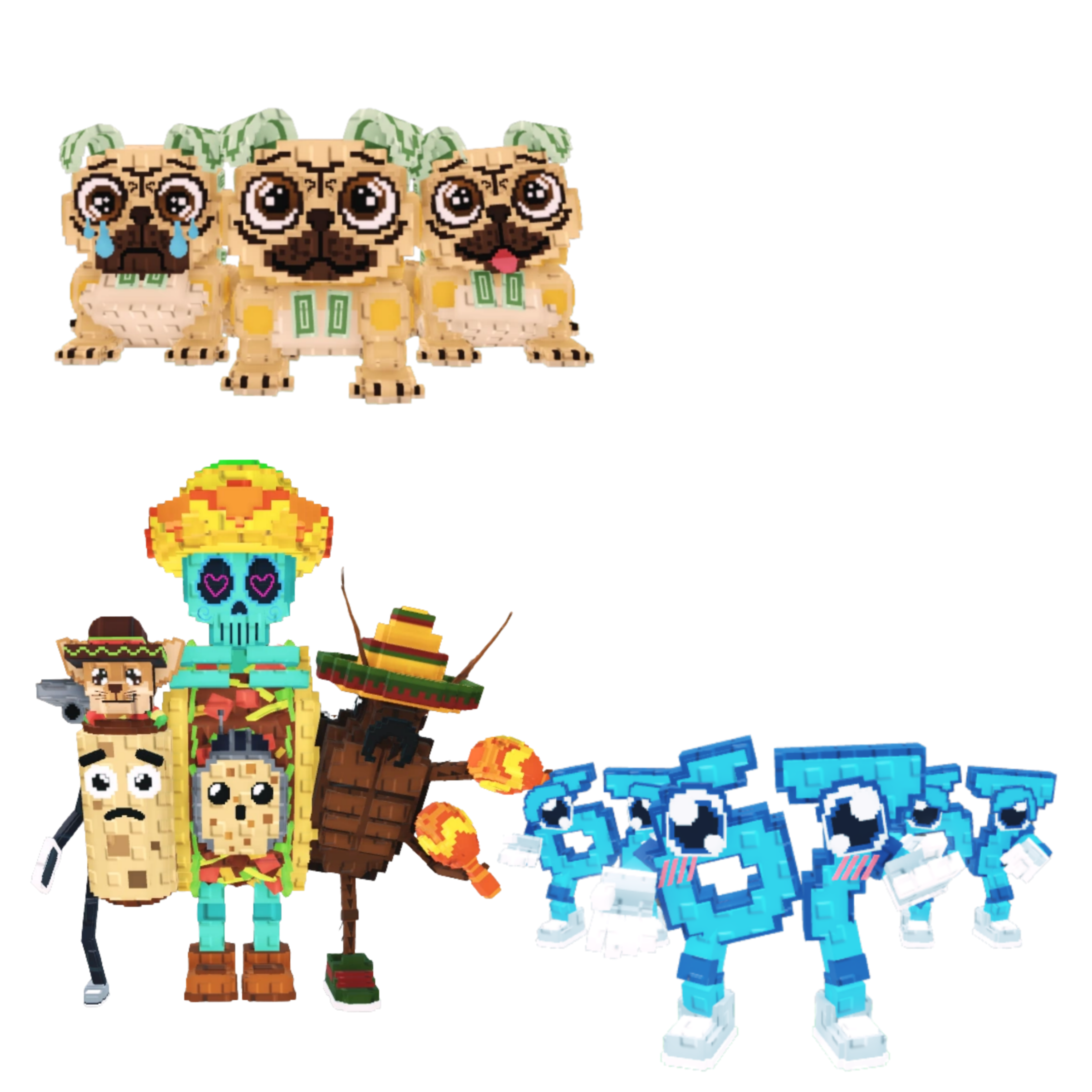 [BUNDLE] - 🍊 1x Los Puggies 🍊 1x Los 67 ( Six Seven ) 🍊 1x La Taco Combinasion