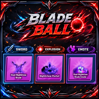 [ Limited Set ] Dual Nightclaw Blade + Explosion + Emote | FAST DELIVERY✅