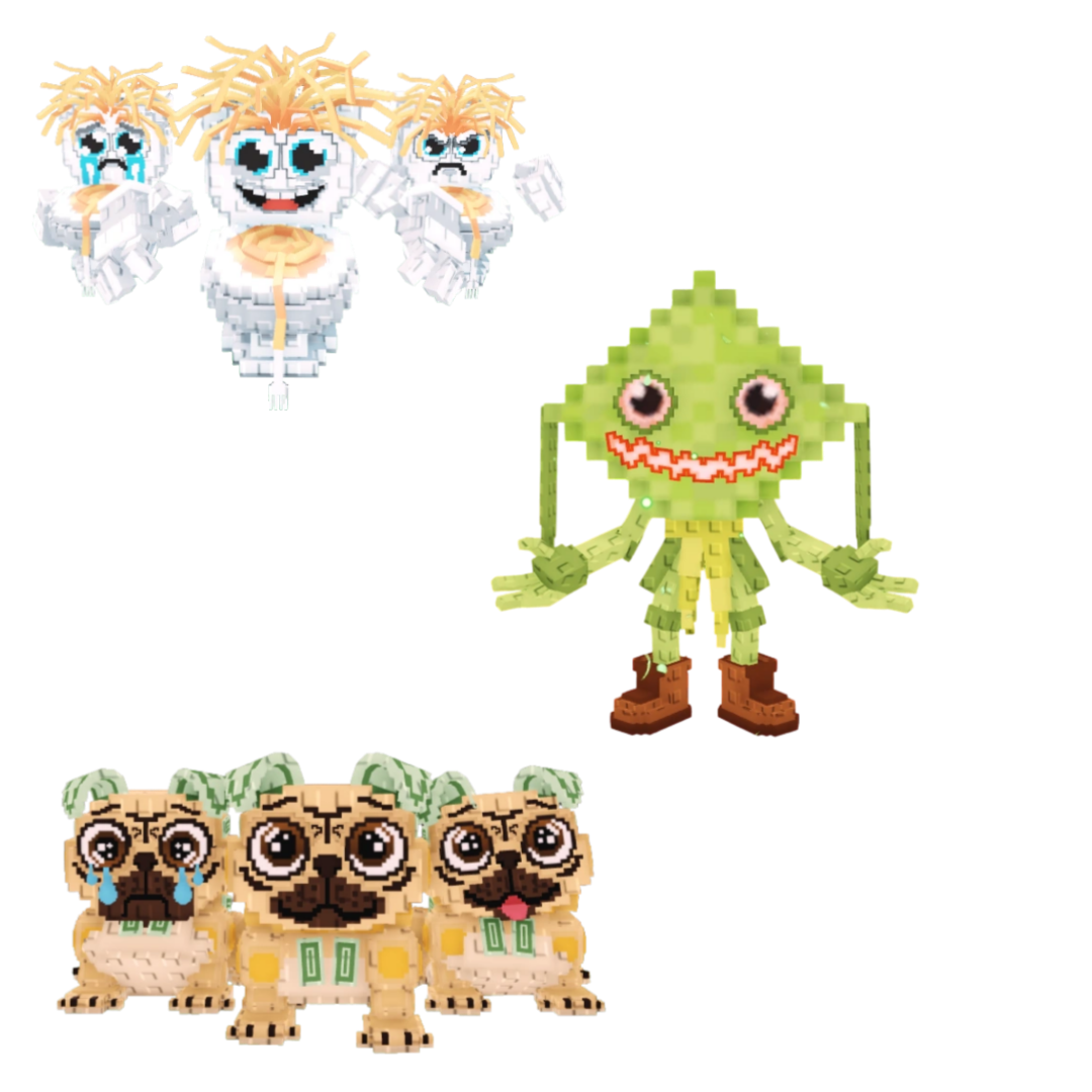 [BUNDLE] - 🏬 1x Los Spaghettis 🏬 1x Los Puggies 🏬 1x Ketupat Kepat