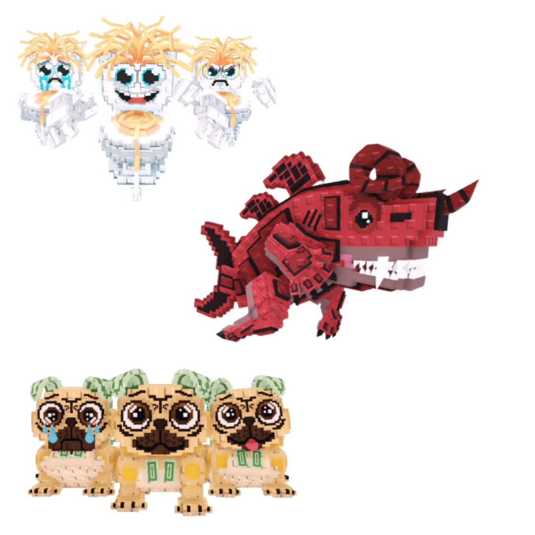[BUNDLE] - 🏭 1x Los Spaghettis 🏭 1x Los Puggies 🏭 1x Eviledon