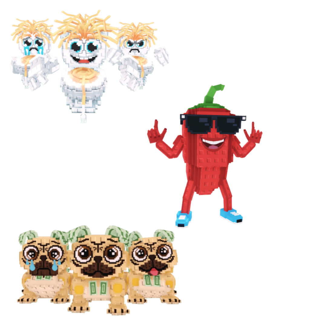 [BUNDLE] - 🏯 1x Los Spaghettis 🏯 1x Los Puggies 🏯 1x Chillin Chil