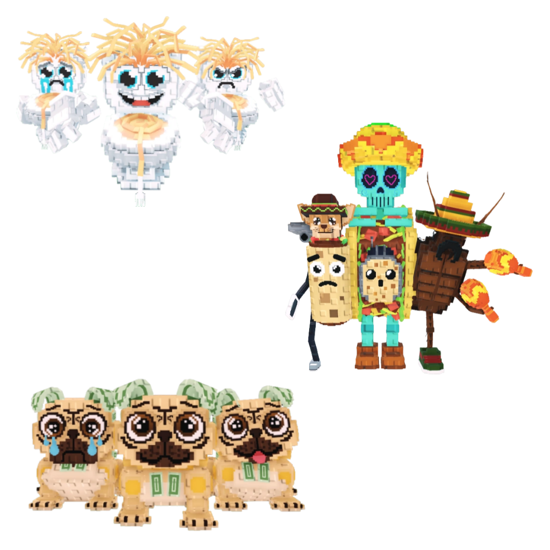 [BUNDLE] - 💒 1x Los Spaghettis 💒 1x Los Puggies 💒 1x La Taco Combinasion