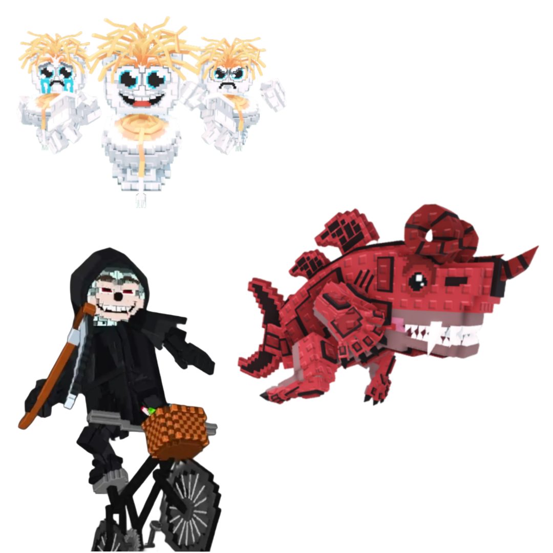 [BUNDLE] - 🎠 1x Los Spaghettis 🎠 1x Mieteteira Bicicleteira 🎠 1x Eviledon