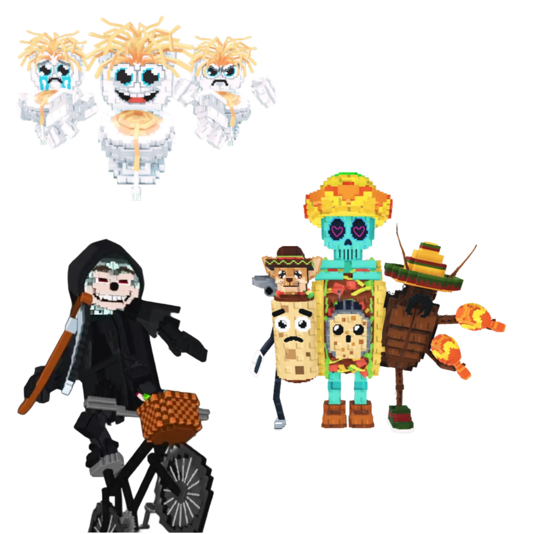 [BUNDLE] - 🎡 1x Los Spaghettis 🎡 1x Mieteteira Bicicleteira 🎡 1x La Taco Combinasion