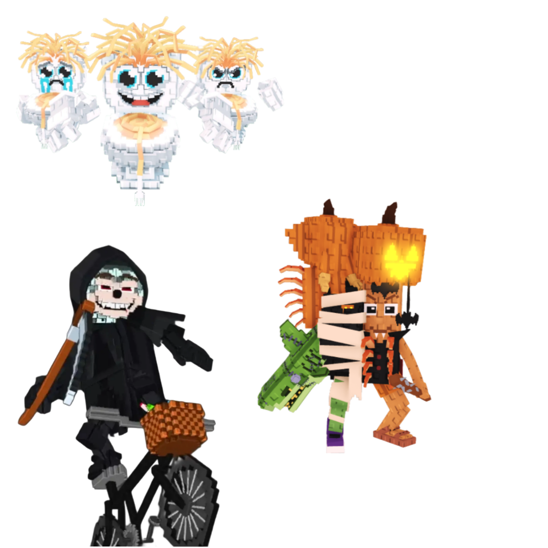 [BUNDLE] - 🎪 1x Los Spaghettis 🎪 1x Mieteteira Bicicleteira 🎪 1x La Spooky Grande