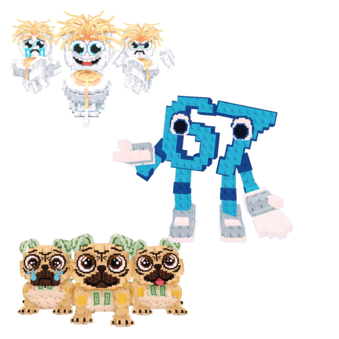 [BUNDLE] - 😻 1x Los Spaghettis 😻 1x Los Puggies 😻 1x 67 (Six Seven)