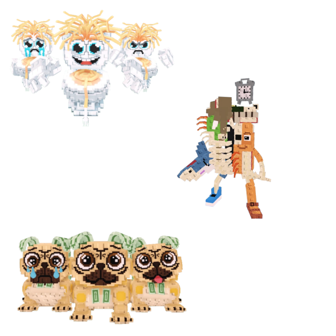 [BUNDLE] - 😼 1x Los Spaghettis 😼 1x La Extinct Grande 😼 1x Los Puggies