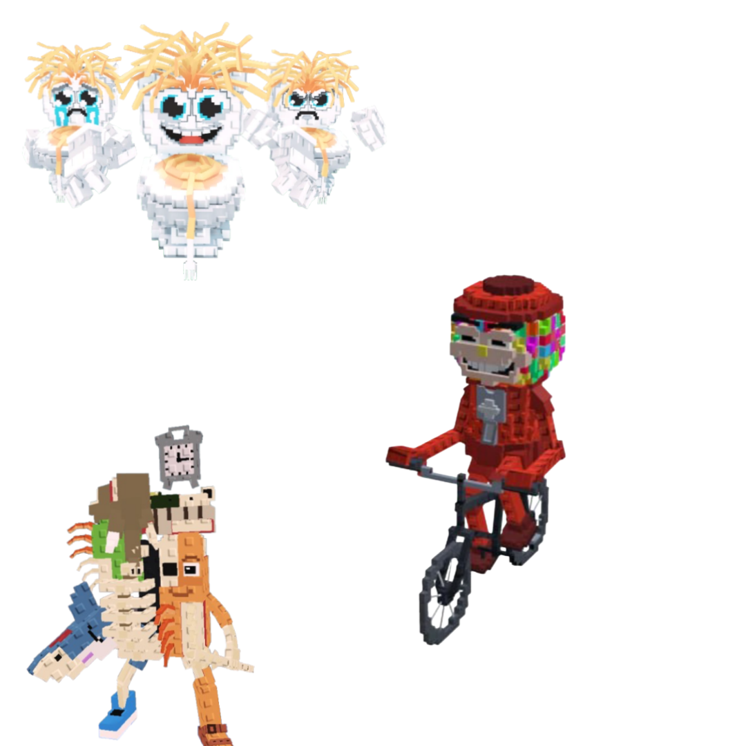 [BUNDLE] - 🙊 1x Los Spaghettis 🙊 1x La Extinct Grande 🙊 1x Chicleteira Bicicleteira