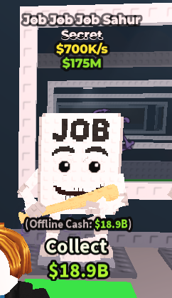 ✨ JOB JOB JOB SAHUR Secret | Steal A Brainrot ⚡ FAST DELIVERY ⚡