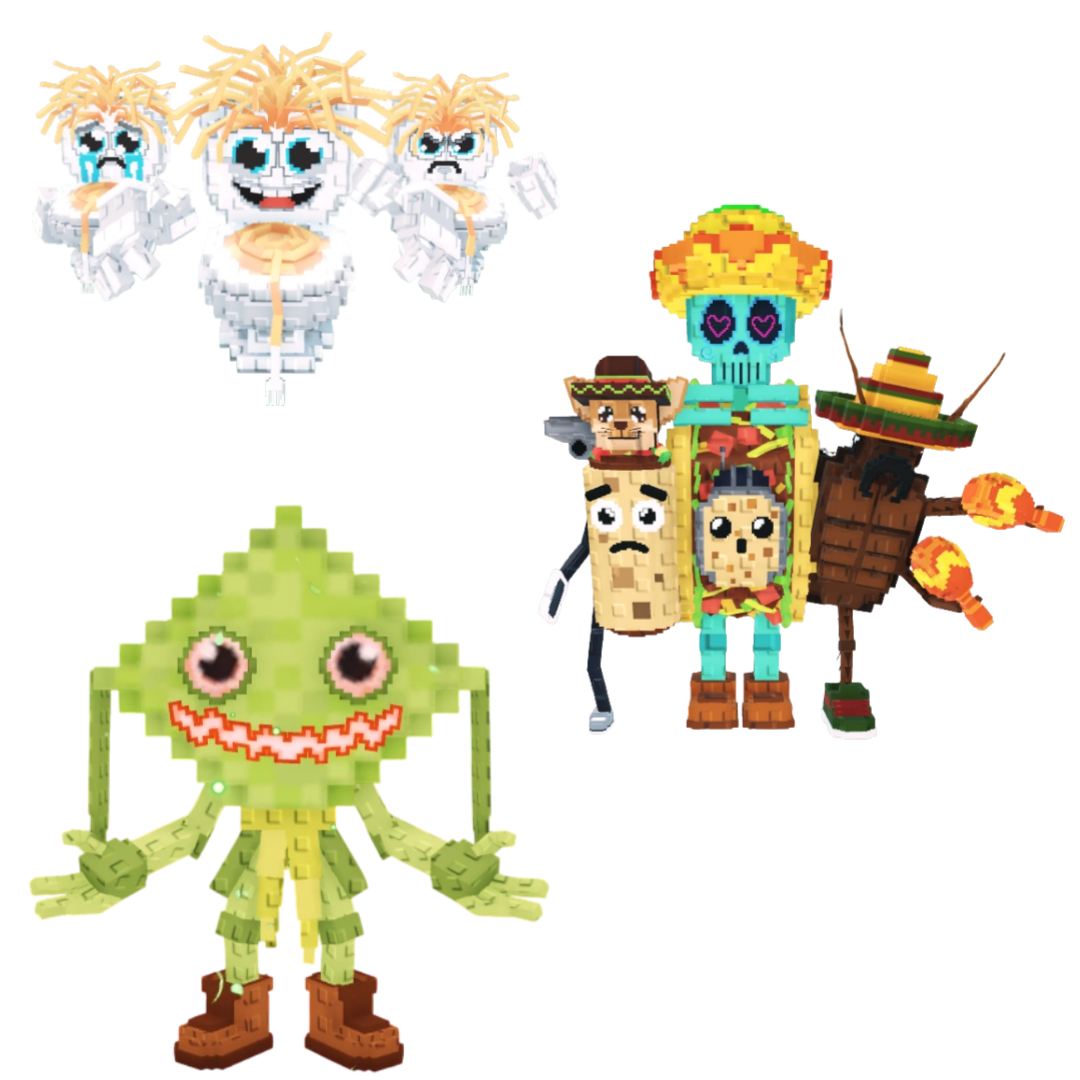 [BUNDLE] - 🚄 1x Los Spaghettis 🚄 1x Ketupat Kepat 🚄 1x La Taco Combinasion