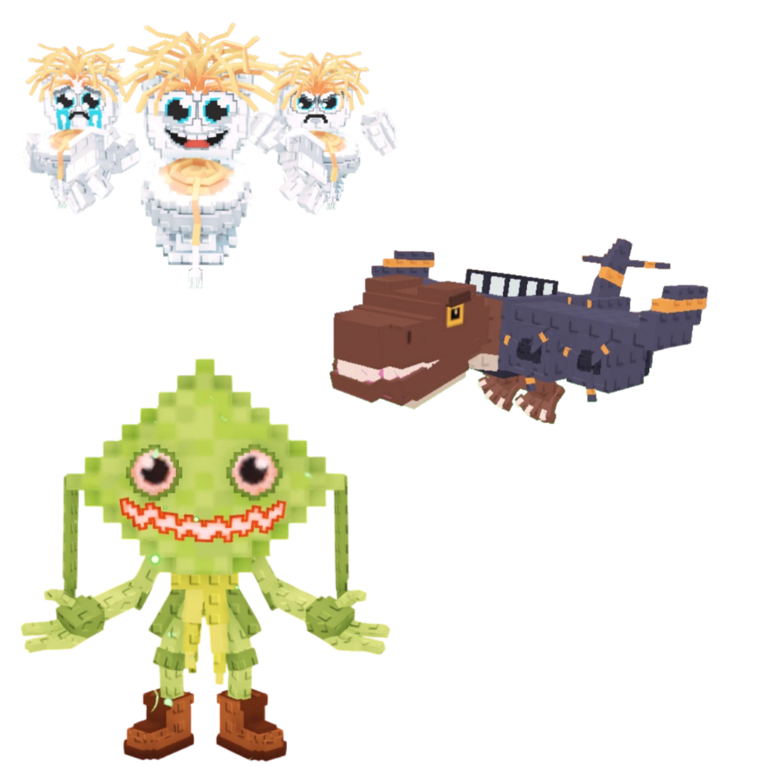 [BUNDLE] - 🚋 1x Los Spaghettis 🚋 1x Ketupat Kepat 🚋 1x Nuclearo Dinossauro