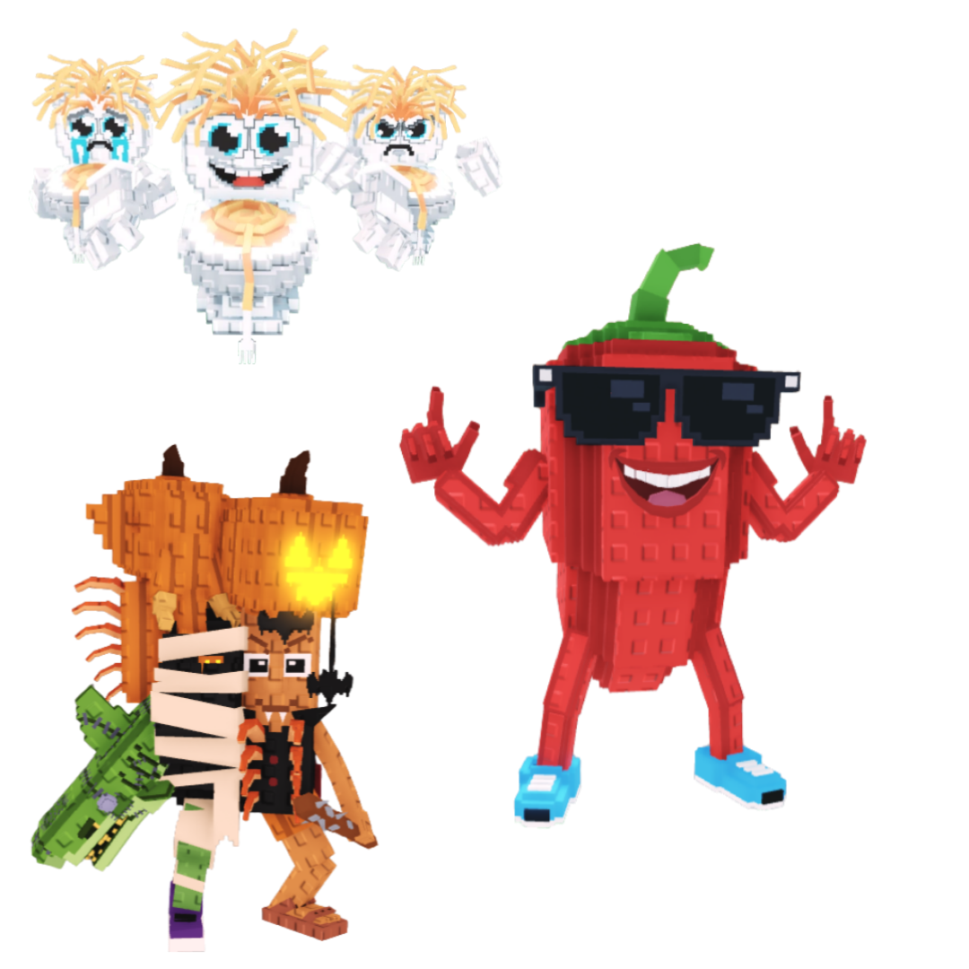 [BUNDLE] - 🐷 1x Los Spaghettis 🐷 1x Chillin Chili 🐷 1x La Spooky Grande