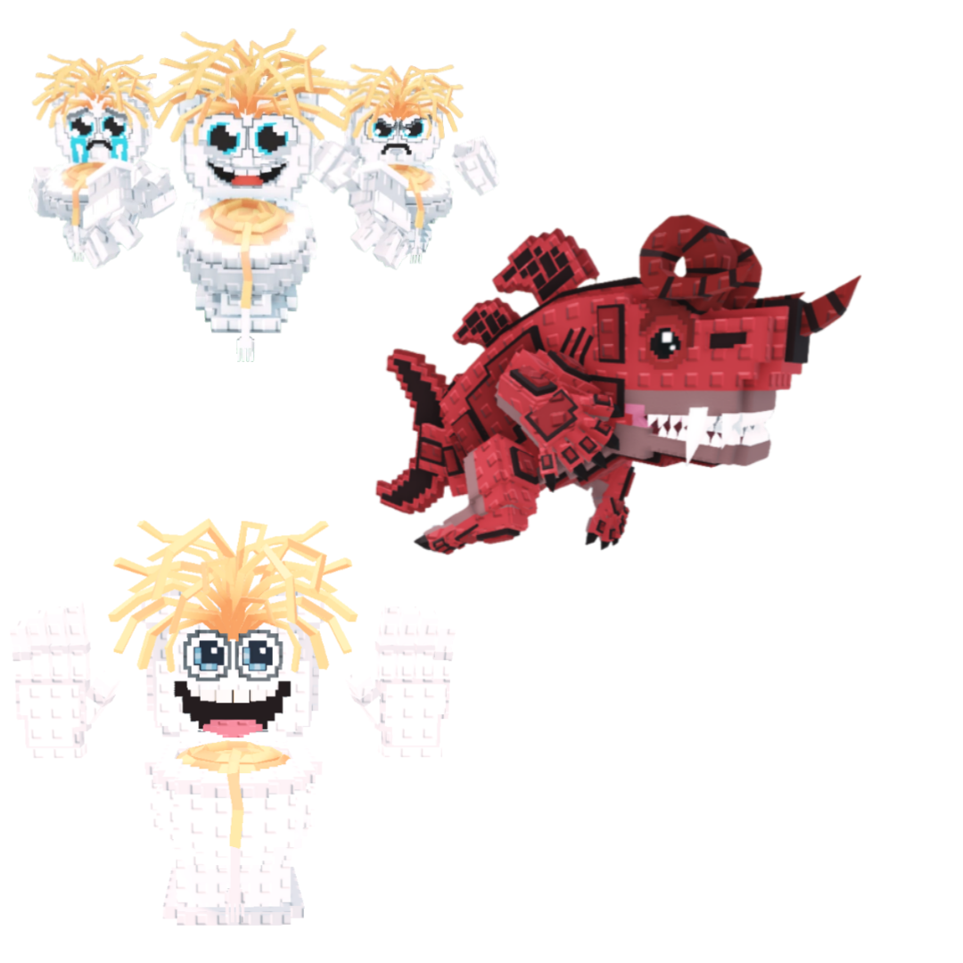 [BUNDLE] - 🐑 1x Los Spaghettis 🐑 1x Eviledon 🐑 1x Spaghetti Tualetti