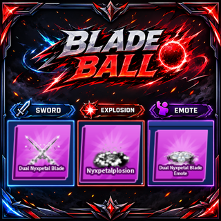 [ Limited Set ] Dual Nyxpetal Blade + Explosion + Emote | FAST DELIVERY✅