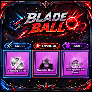 [ Limited Set ] Dual Nyxpetal Fan + Explosion + Emote | FAST DELIVERY✅