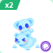 Frostbite Bear and Cub Animated Sticker | Adopt Me⚡ Fast Delivery ⚡