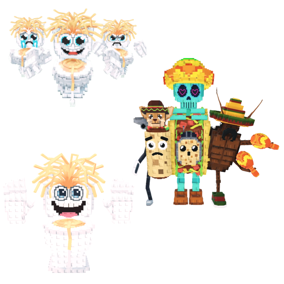 [BUNDLE] - 🐪 1x Los Spaghettis 🐪 1x La Taco Combinasion 🐪 1x Spaghetti Tualetti